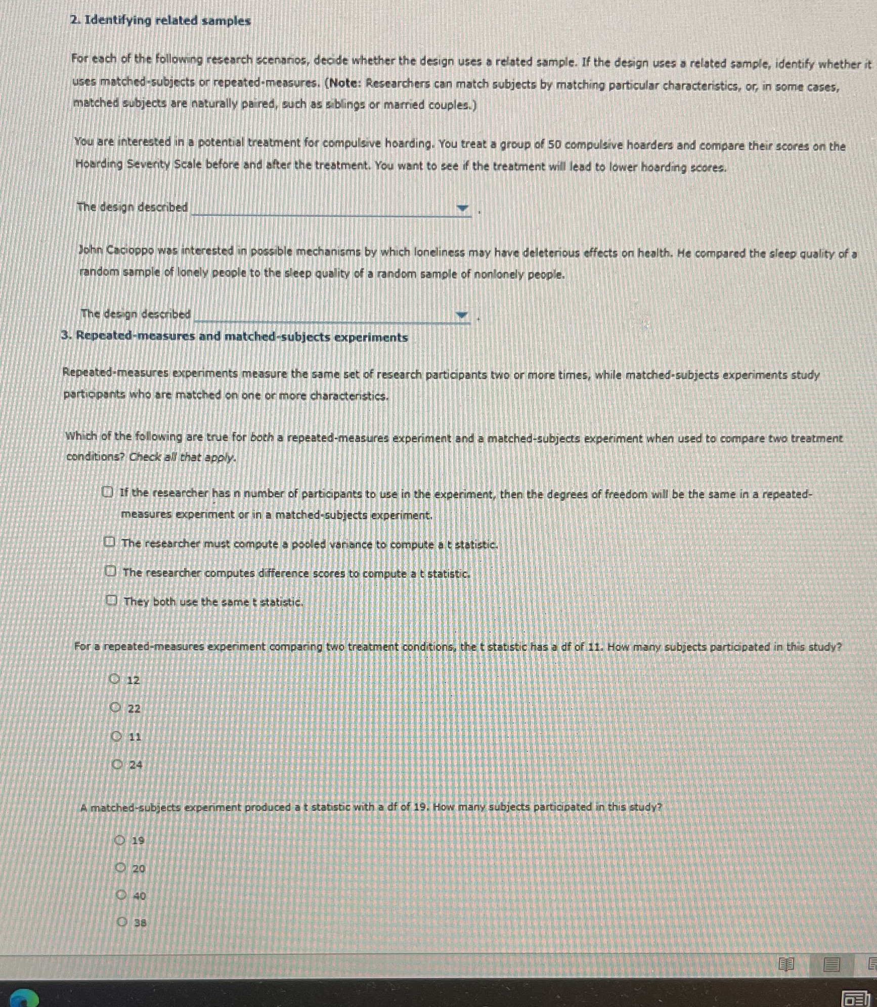 (Prob set ch11 Q2&4) Please answer all questions in the image. For