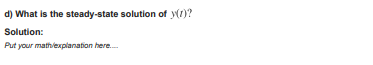 external force \"f fir} = 25 sinr) applied. \fa) Write a differential