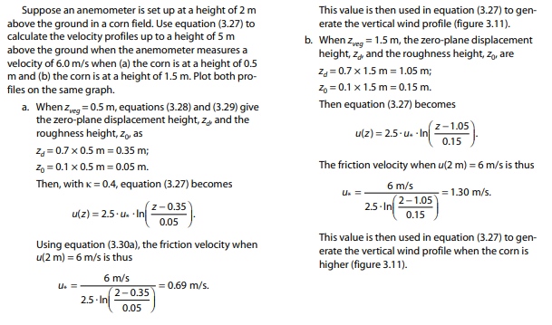 need help with this question to apply in excel Suppose an anemometer