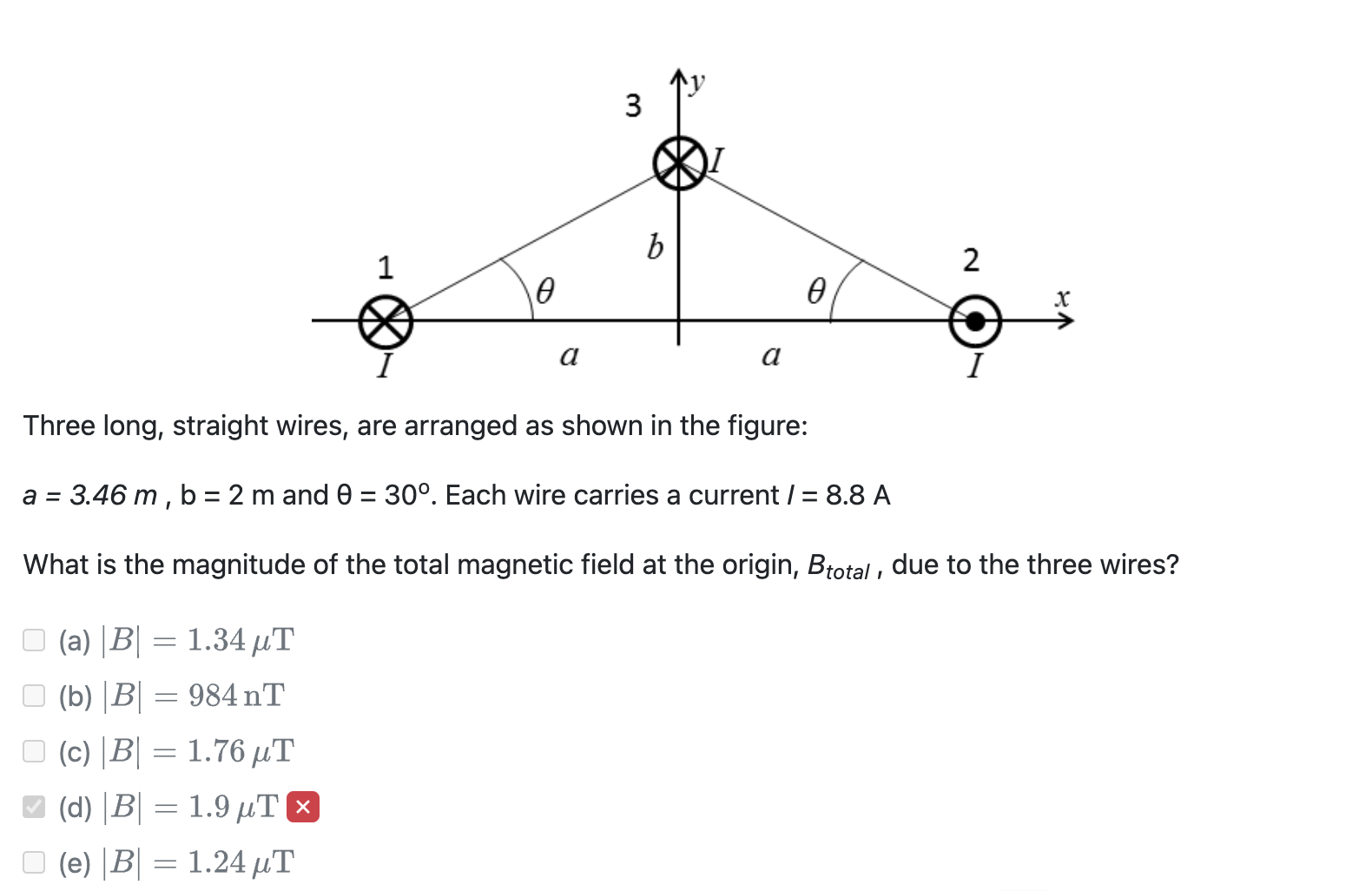 Why is the answer 1.34? Please shopw step by step 3 b
