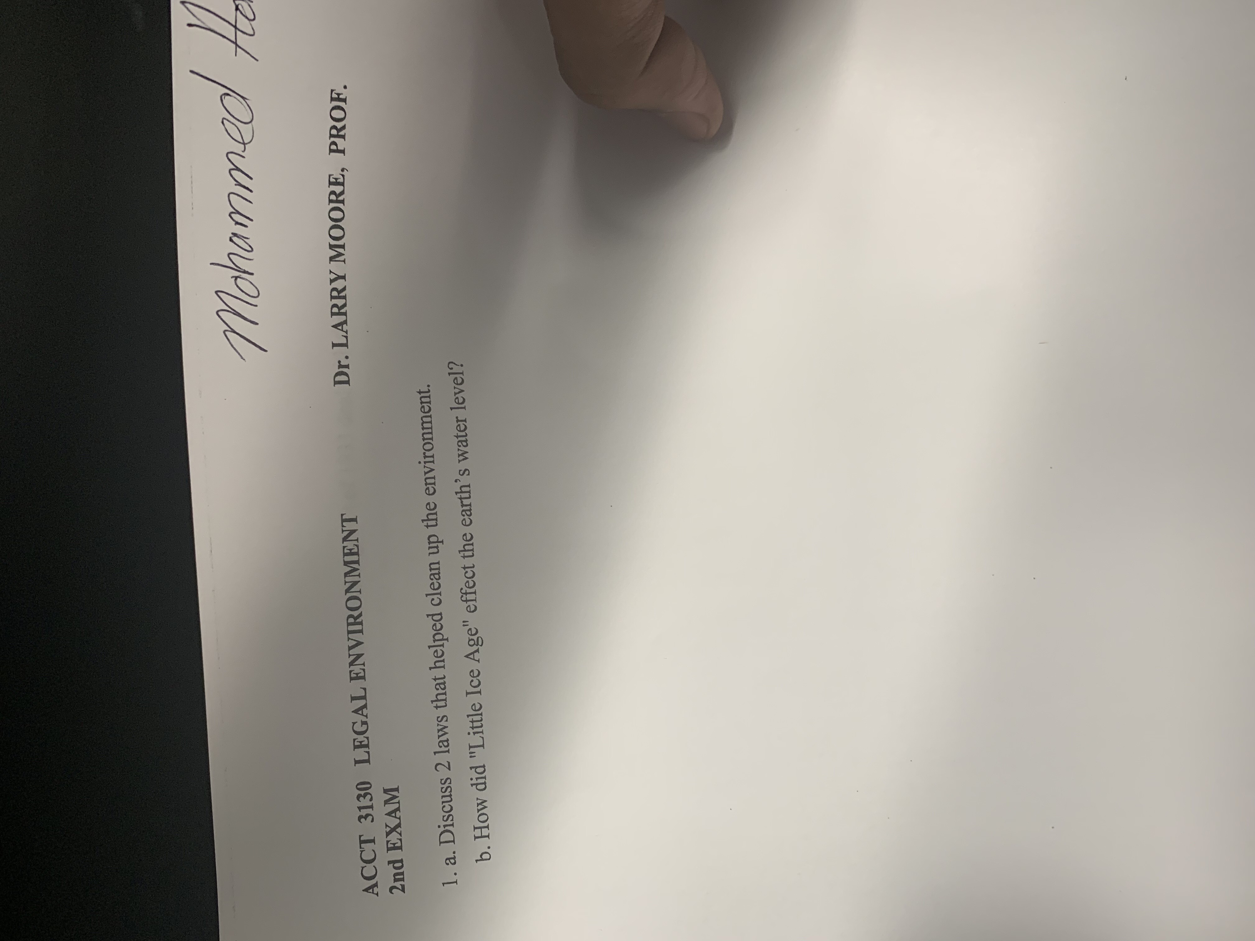 This is an example question I need help it is not an