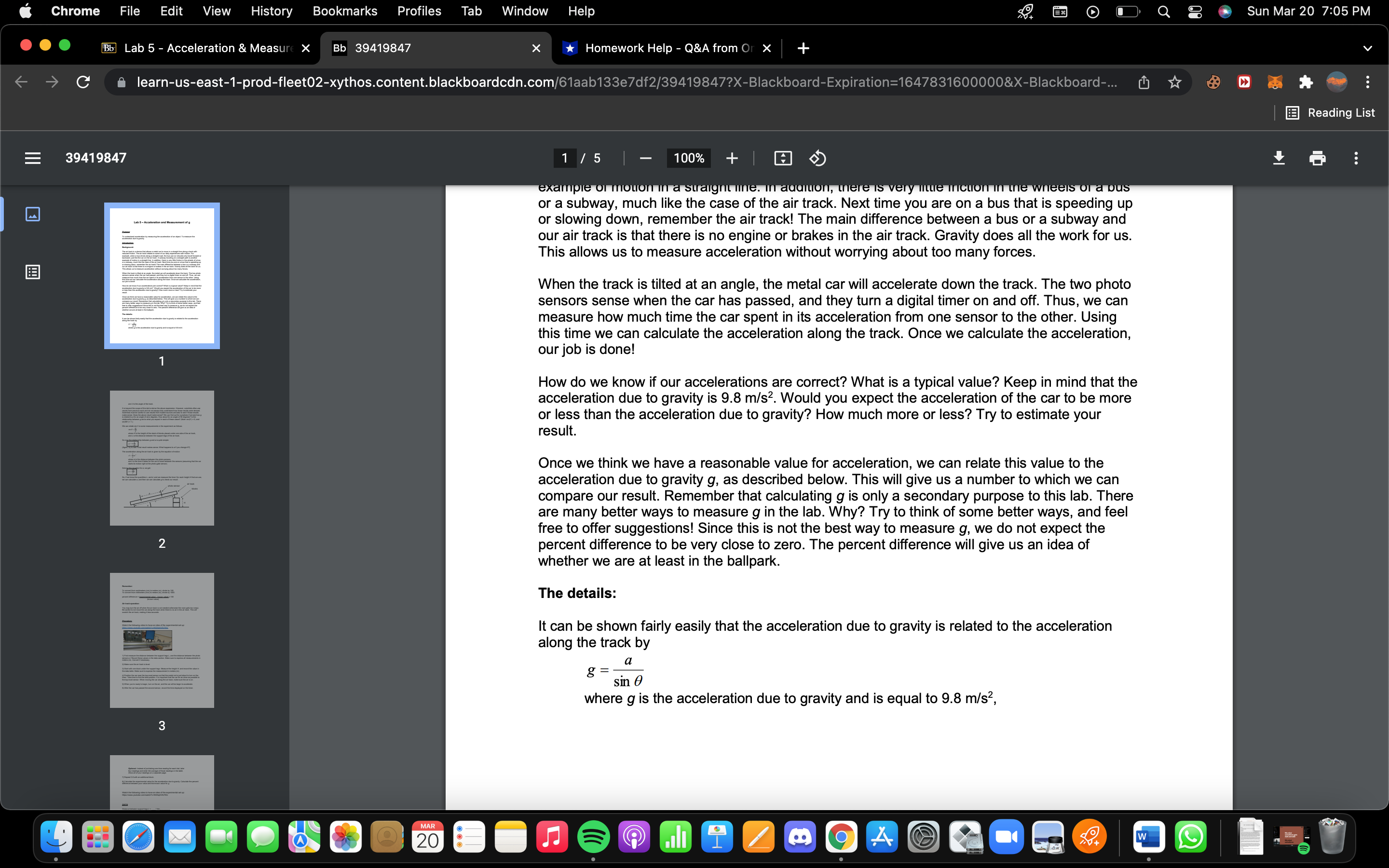 u SunMarZO 7205PM . m Lab 5 , Acceleration & Measi X