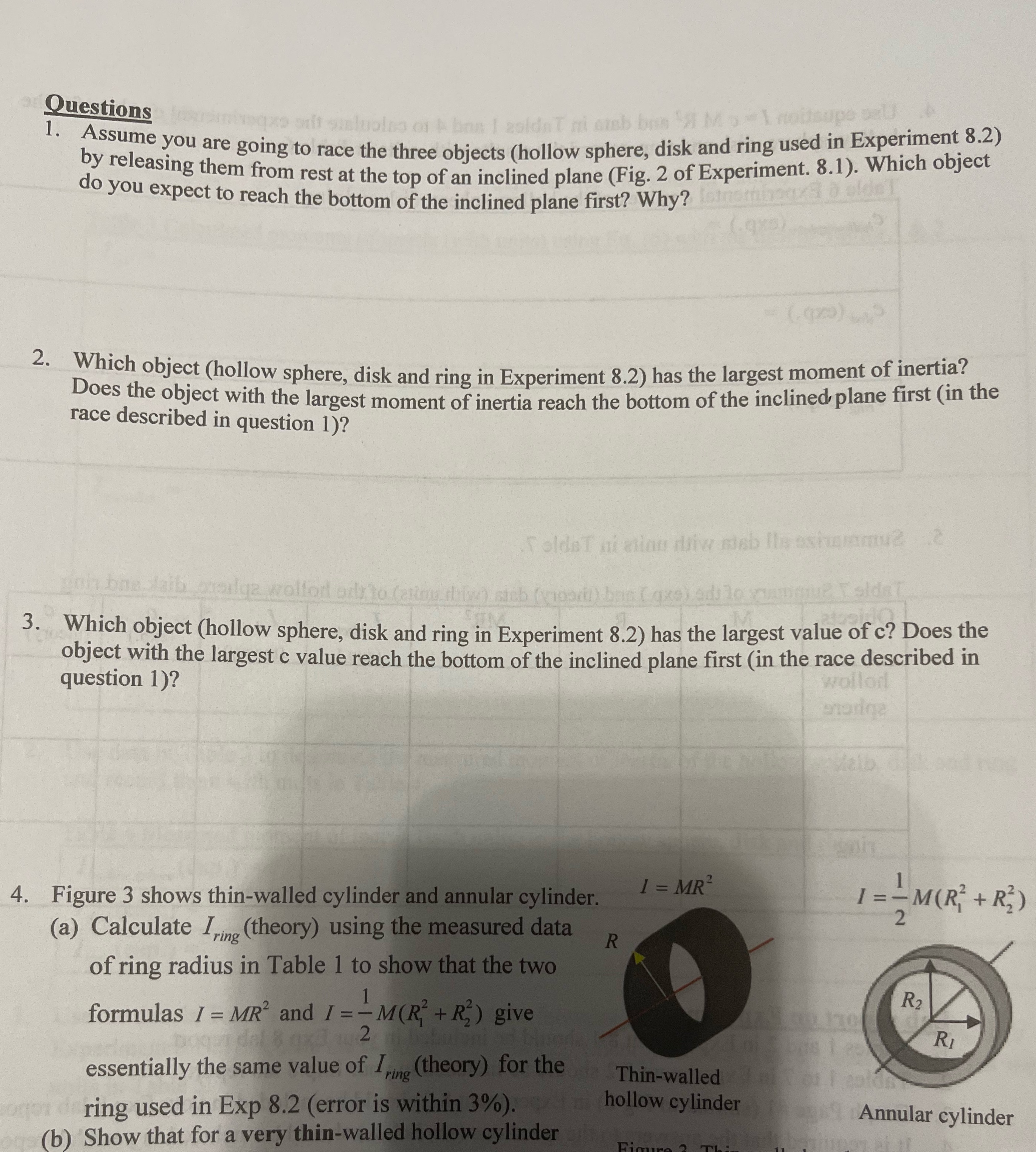 Please answer 1-4 with explanation please Questions 1 . eqxs ant sinlolos