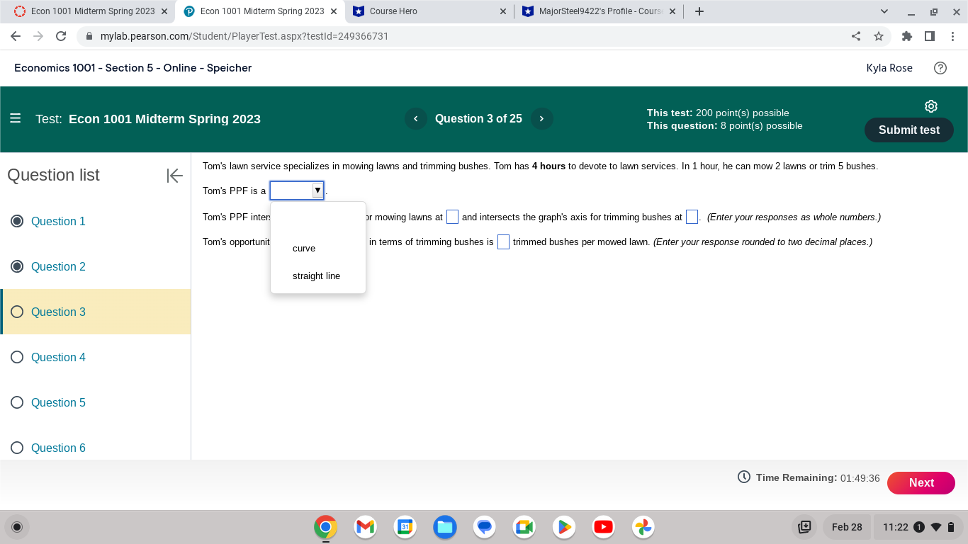  Econ 1001 Midterm Spring 2023 x Econ 1001 Midterm Spring 2023
