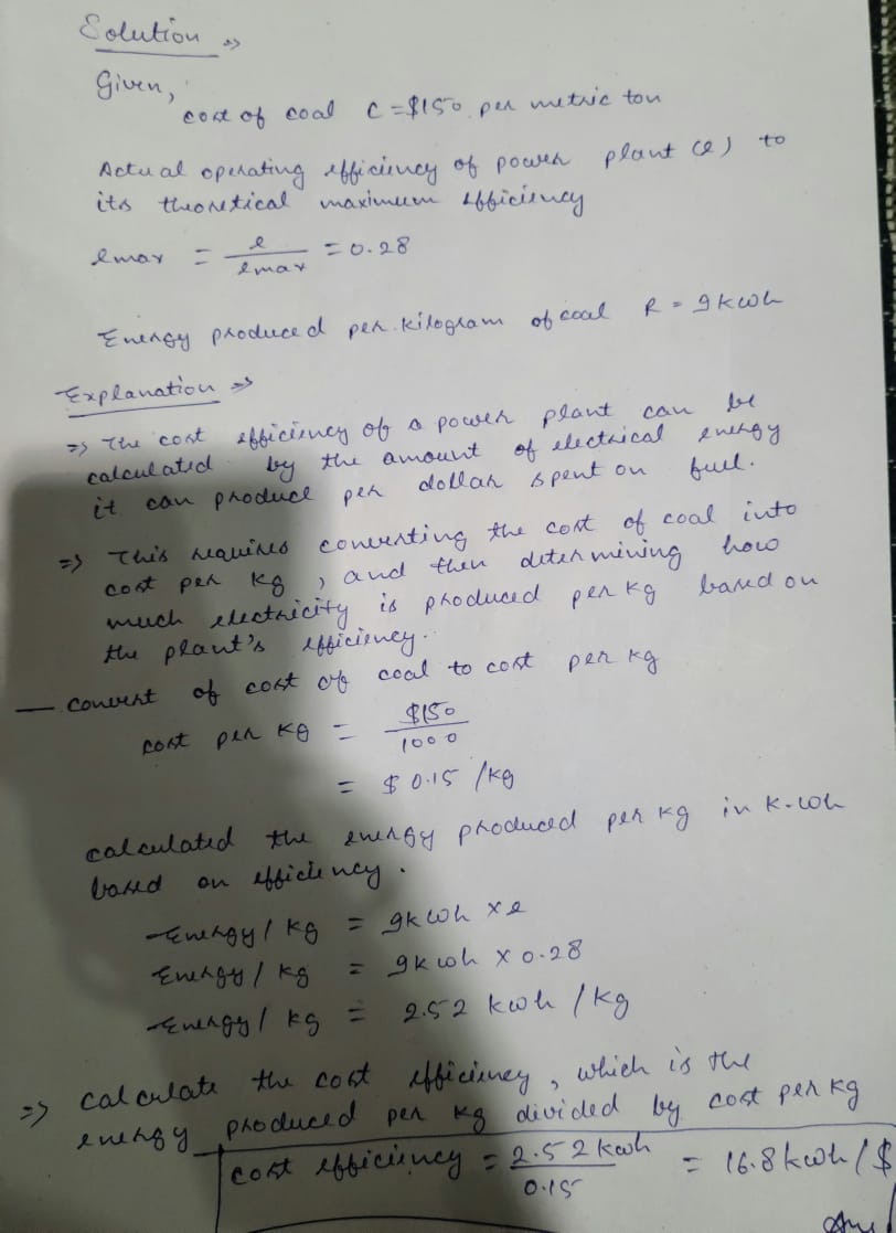 gas emissions, coal power plants are still a ubiquitous source of energy