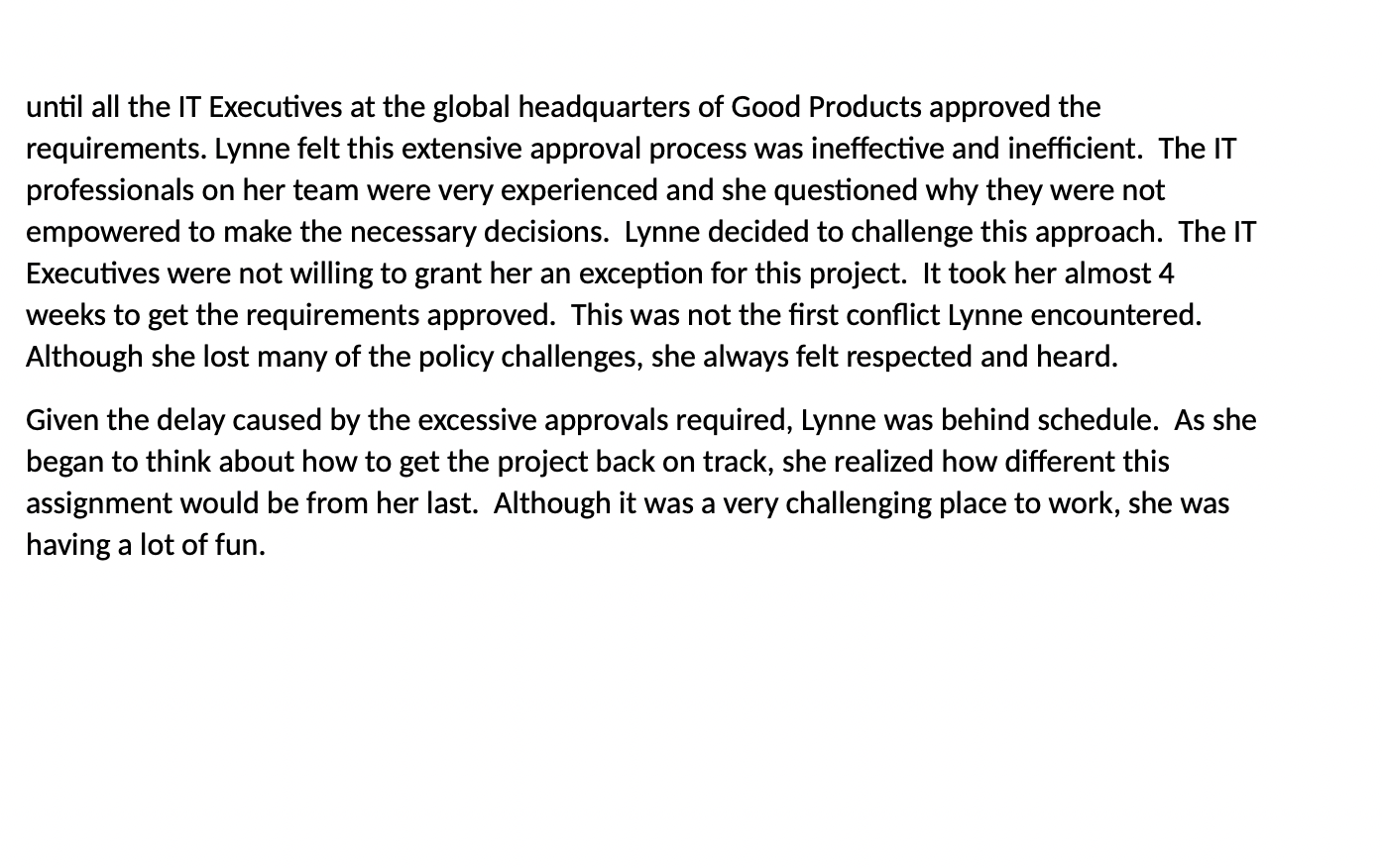 Products Inc\" to maintain condentiality. Good Products Inc. ("Good Products") is a