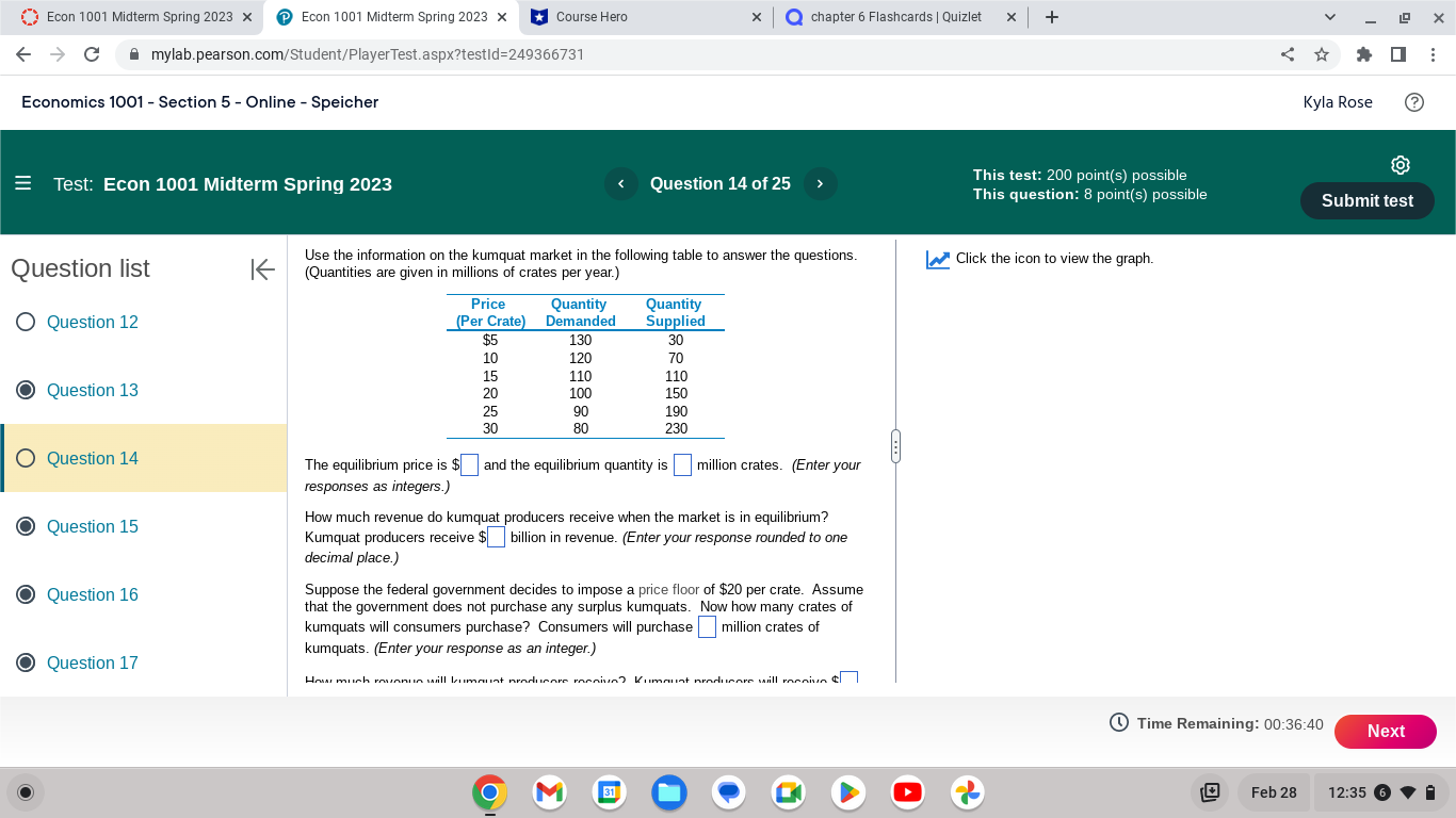 Econ 1001 Midterm Spring 2023 x Econ 1001 Midterm Spring 2023