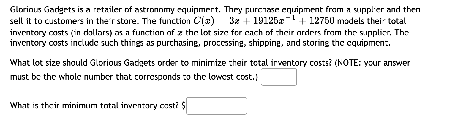 inches by cutting a square of side a: at each corner and