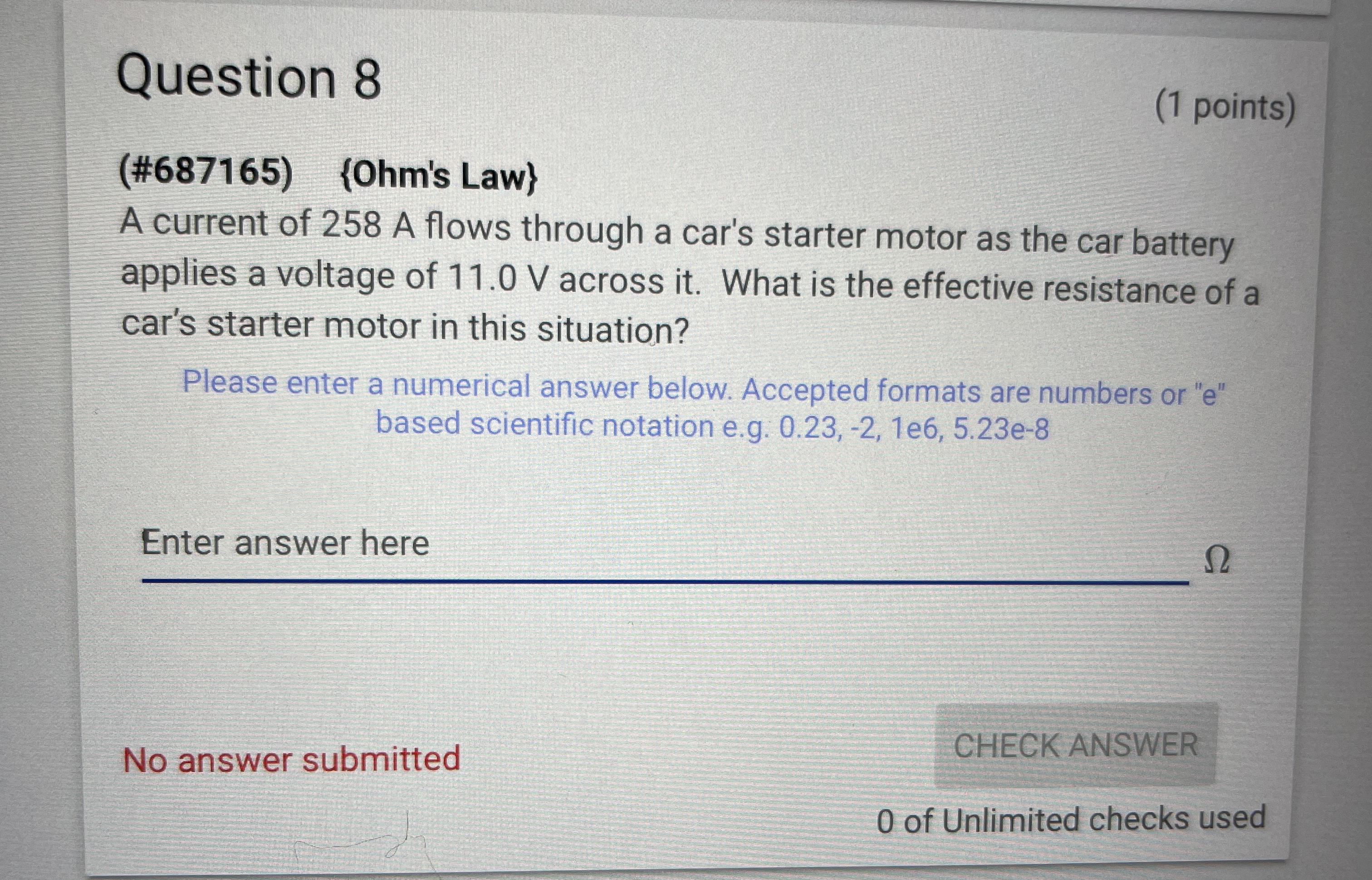 with resistances of 10 $2, 6.15 S and 3.73 0 are connected