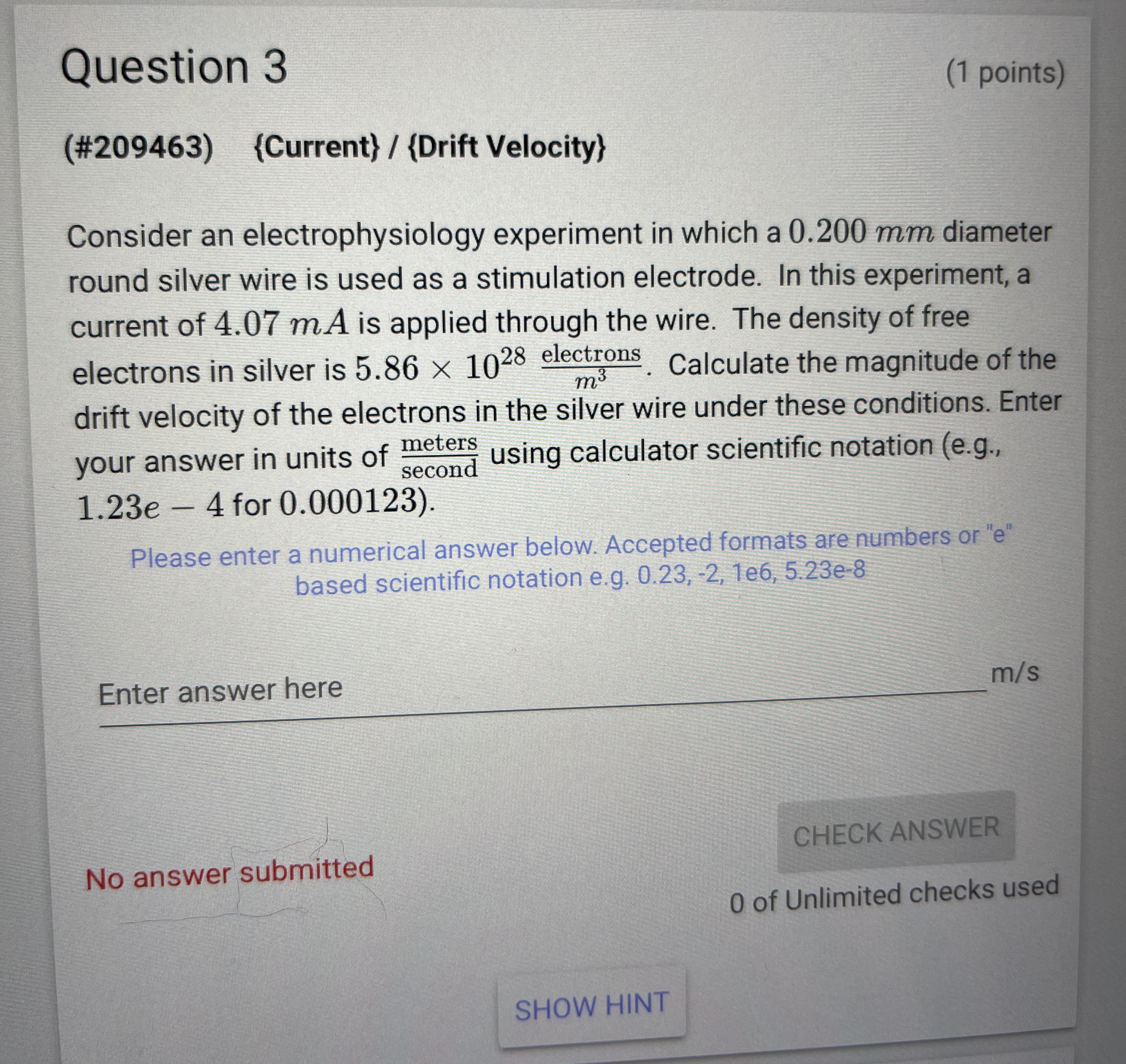 battery terminal)? Please enter a numerical answer below. Accepted formats are numbers