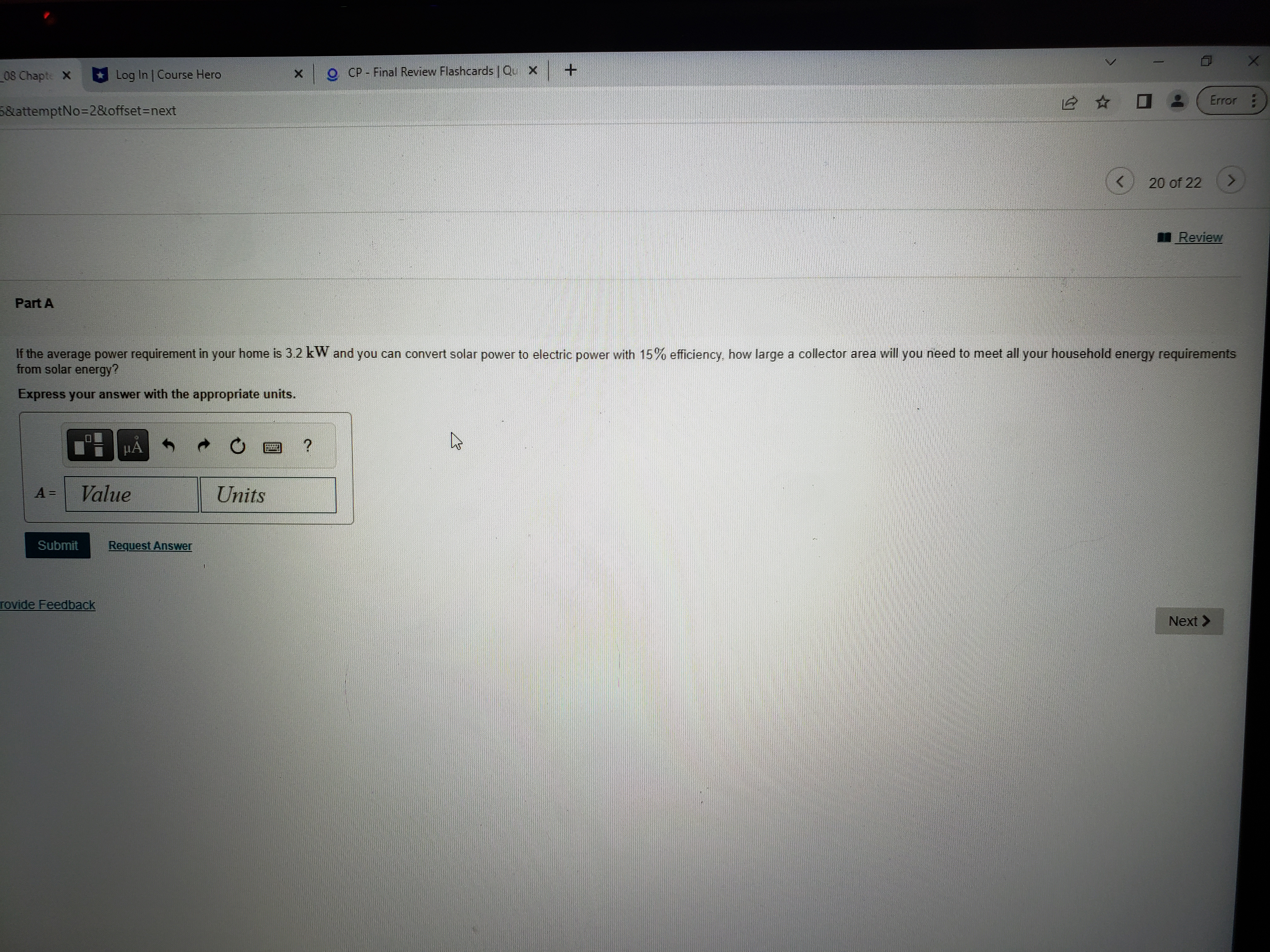  08 Chapte X Log In | Course Hero x O CP