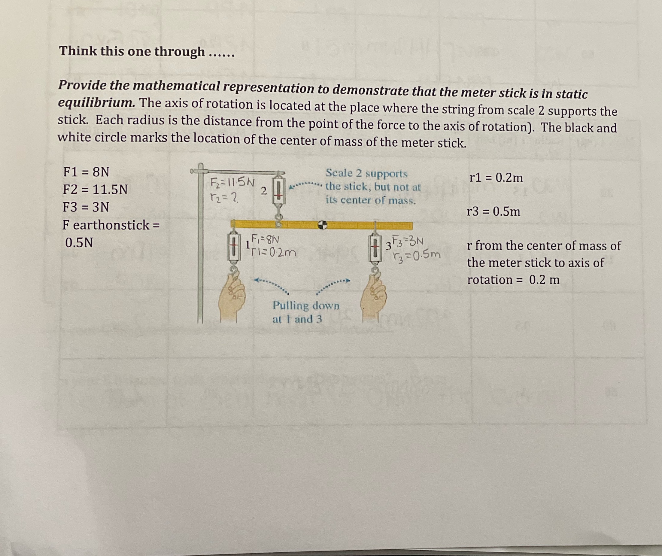 Can you please neatly write it out. Think this one through ......