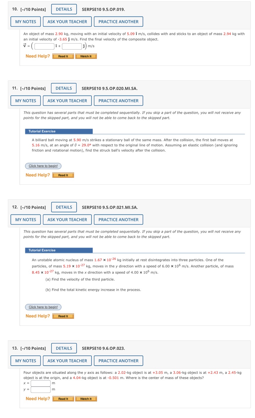 PRACTICE ANOTHER A tennis ball of mass 57.0 g is held just