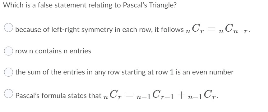 Not sure how to do probability question below Which is a false