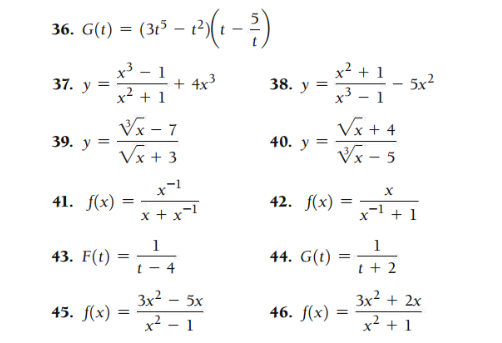 a graphing calculator to check your results.36. G(t) = (3+5 - 12)