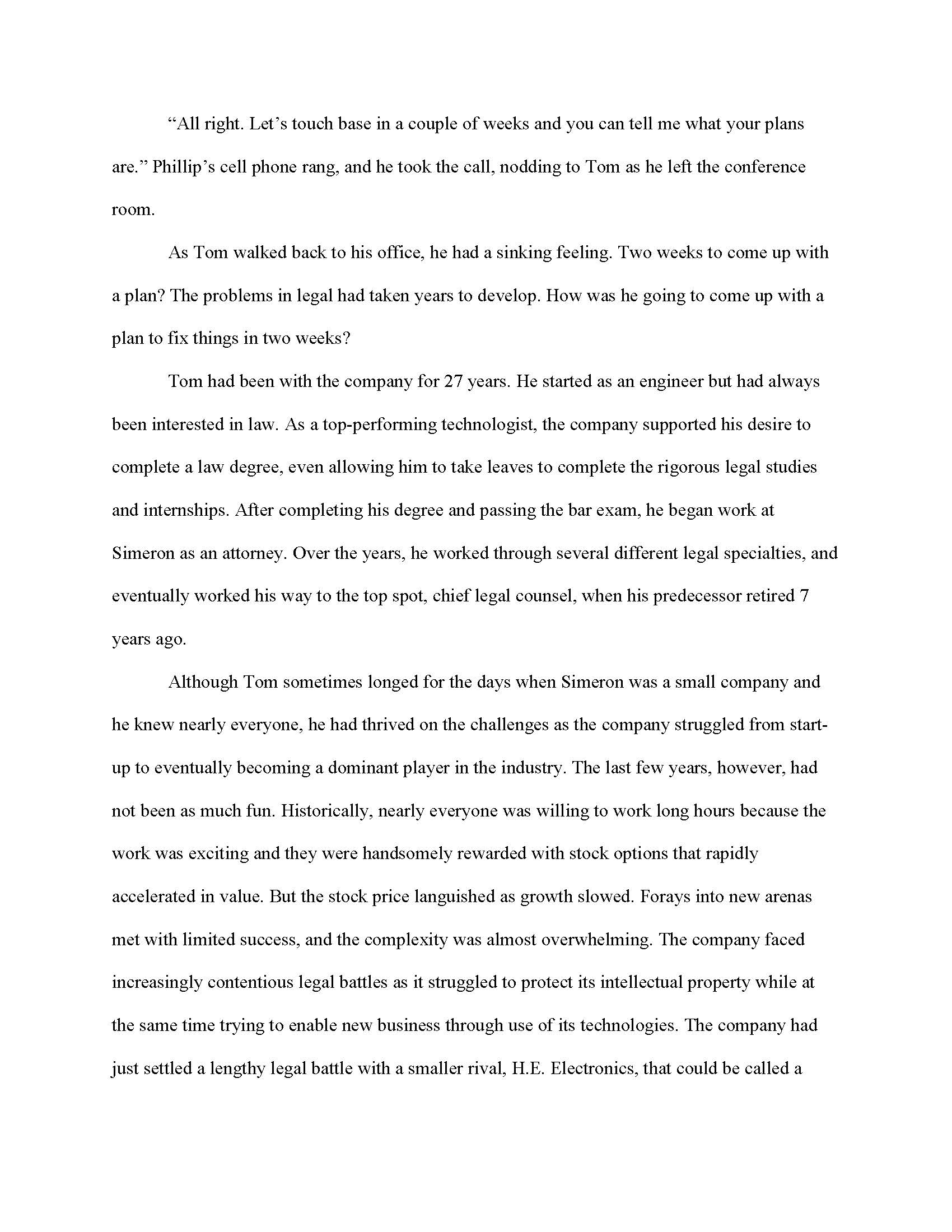 and answer the following questions:a. Based on the assessment interviews, how would