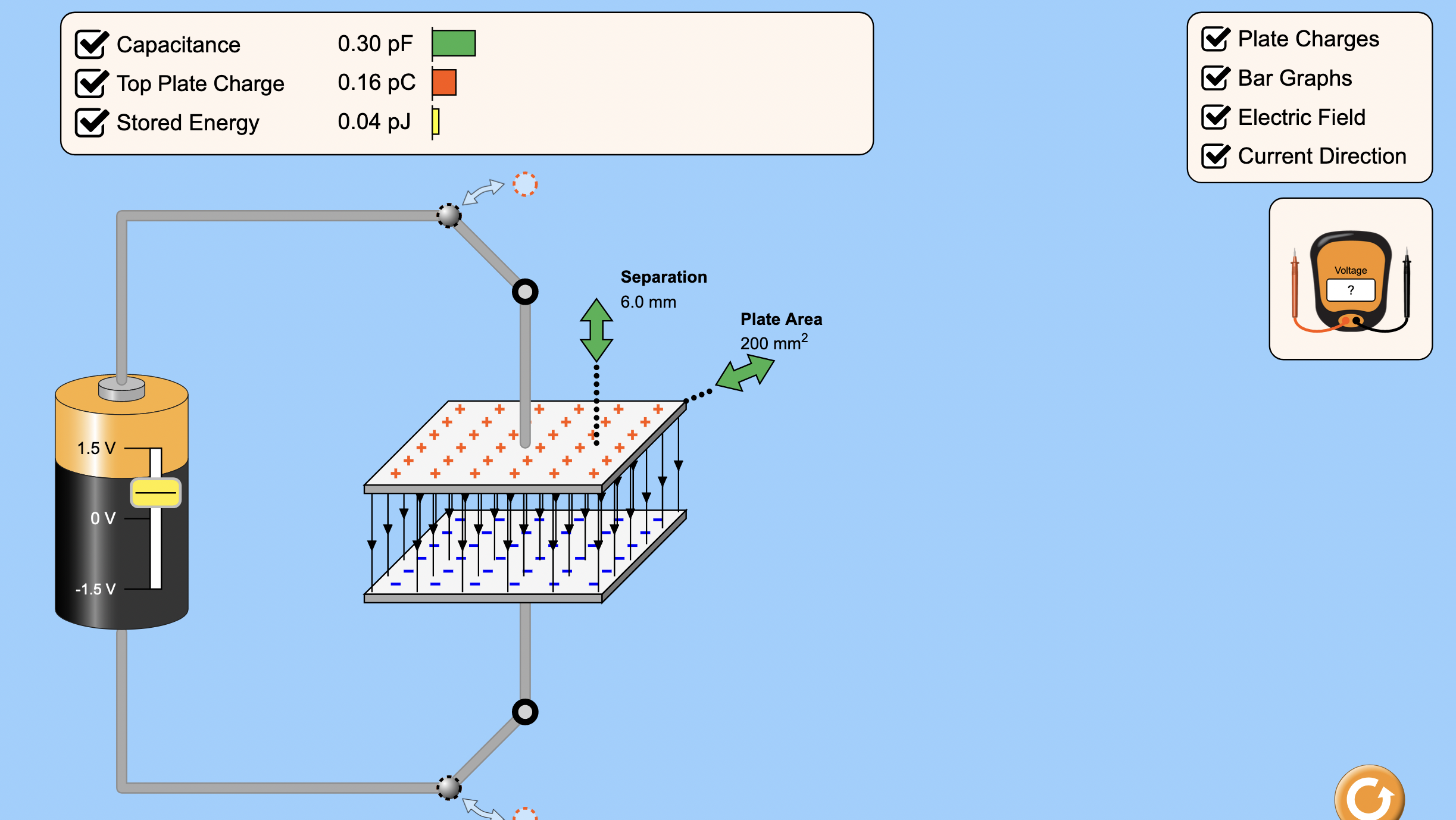 PurposeUsing the PhET Charges and Fields Simulation: https://phet.colorado.edu/sims/html/charges-and-fields/latest/charges-and-fields_en.htmlWhat is the relationship between