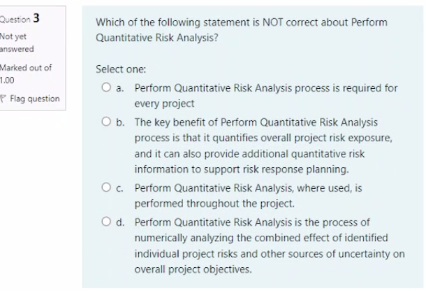 you implement answered the response for that risk. Then, another risk occurs