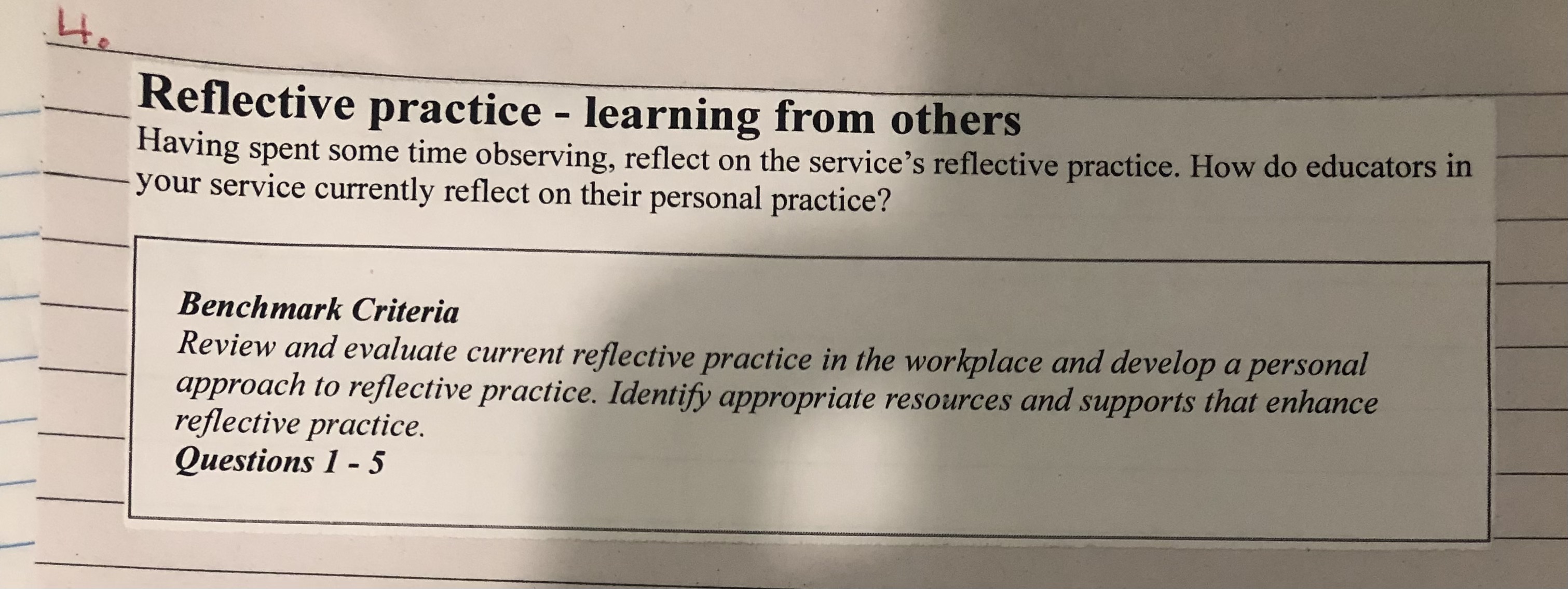 questions will have you explore this topic more deeply. Benchmark Criteria Critically