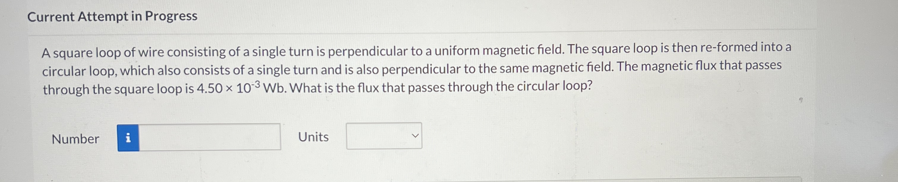 0.0692 T and is uniform over a circular surface whose radius is
