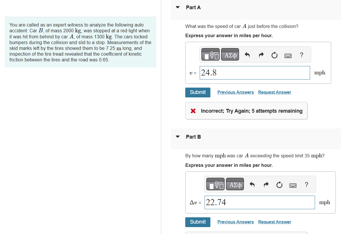 Answers V Correct IDENTIFY and SET UP: p = mv. K =-