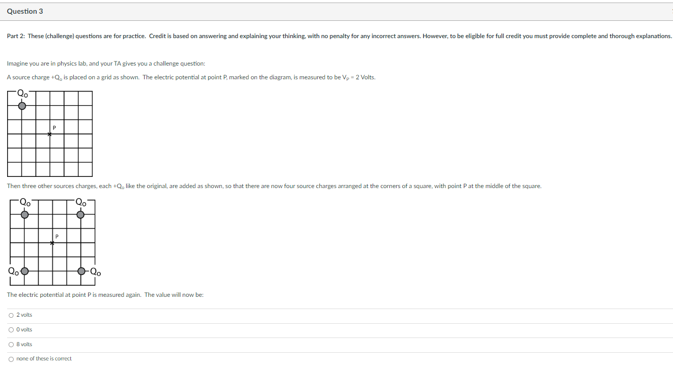  Question 3 Part 2: These (challenge) questions are for practice. Credit