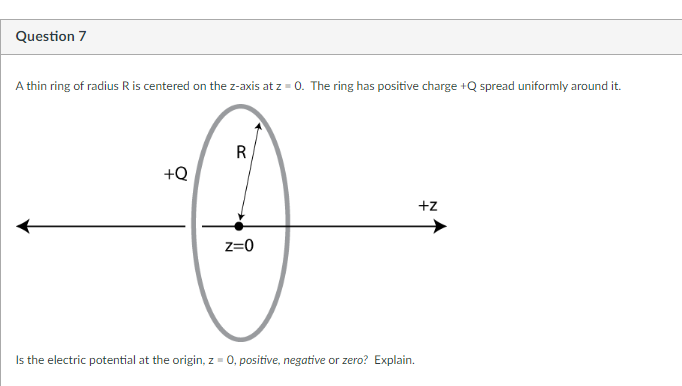 your TA gives you a challenge question: A source charge +Q. is