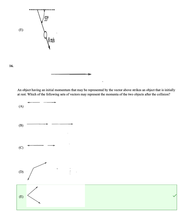 set up, as shown above. When the two blocks collide, there is