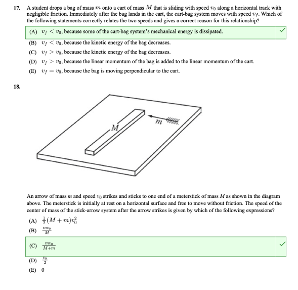 a completely inelastic collision and the blocks move together with speed Up.