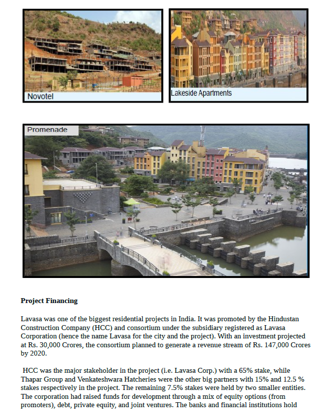 bigger are the challenges you come across while fulfilling 'lE'lTl. "Lavasa City"