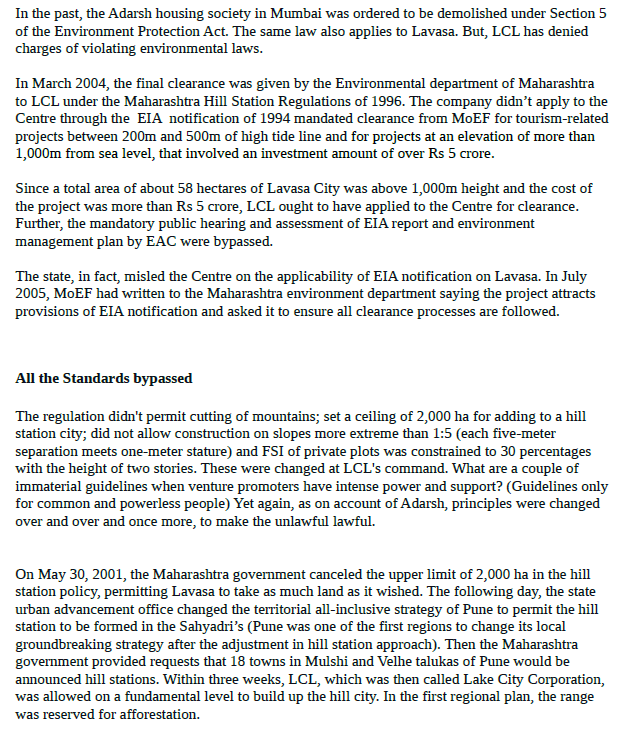 heavenly place into hell? How a blion dollar project can lead to