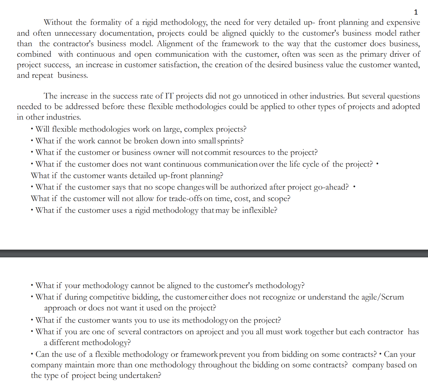 facing, where should Remco begin? 2. What should Remco do if the