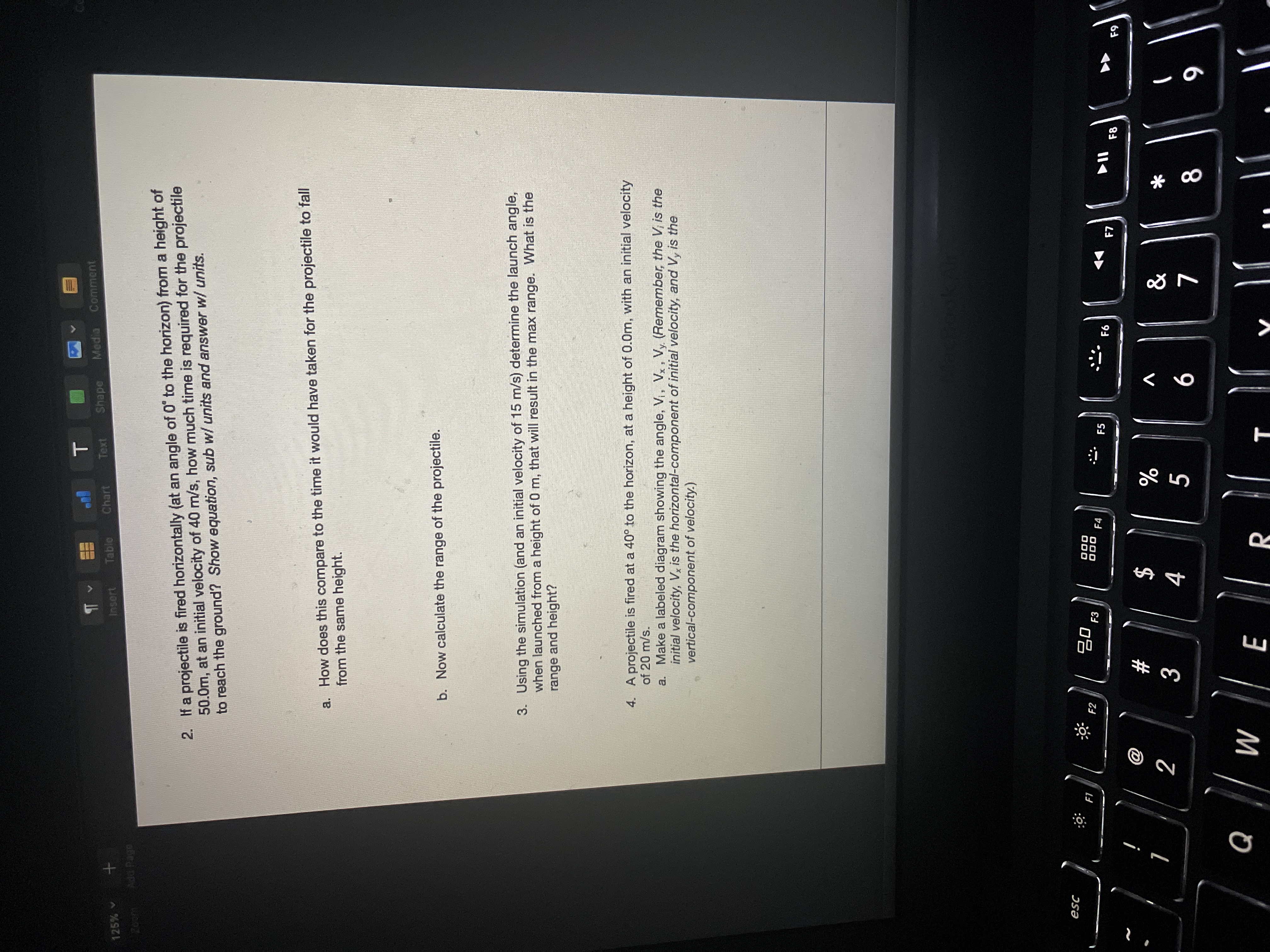 gravity only, after it has been launched. This curved path is a