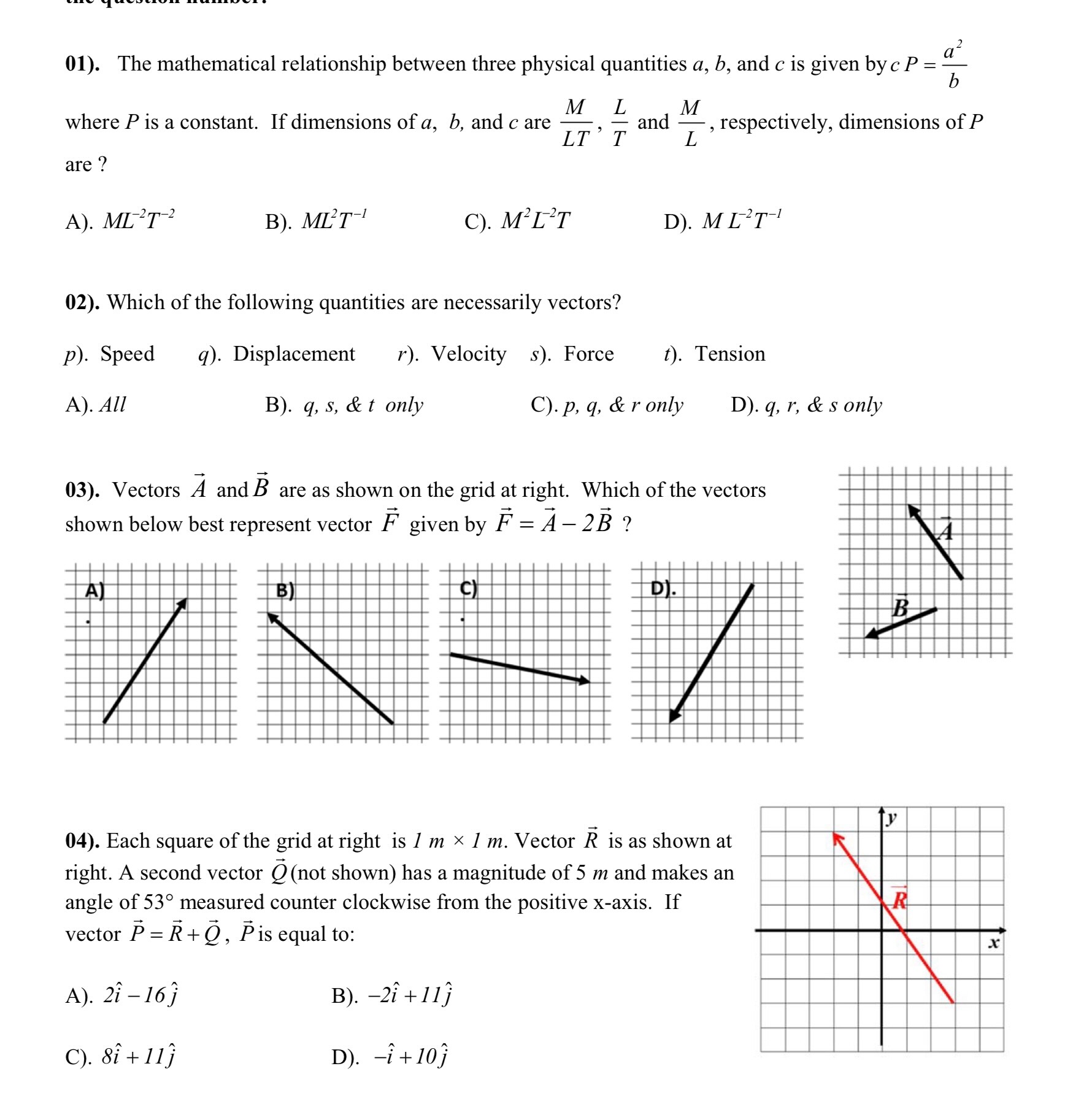  01). The mathematical relationship between three physical quantities a, b, and