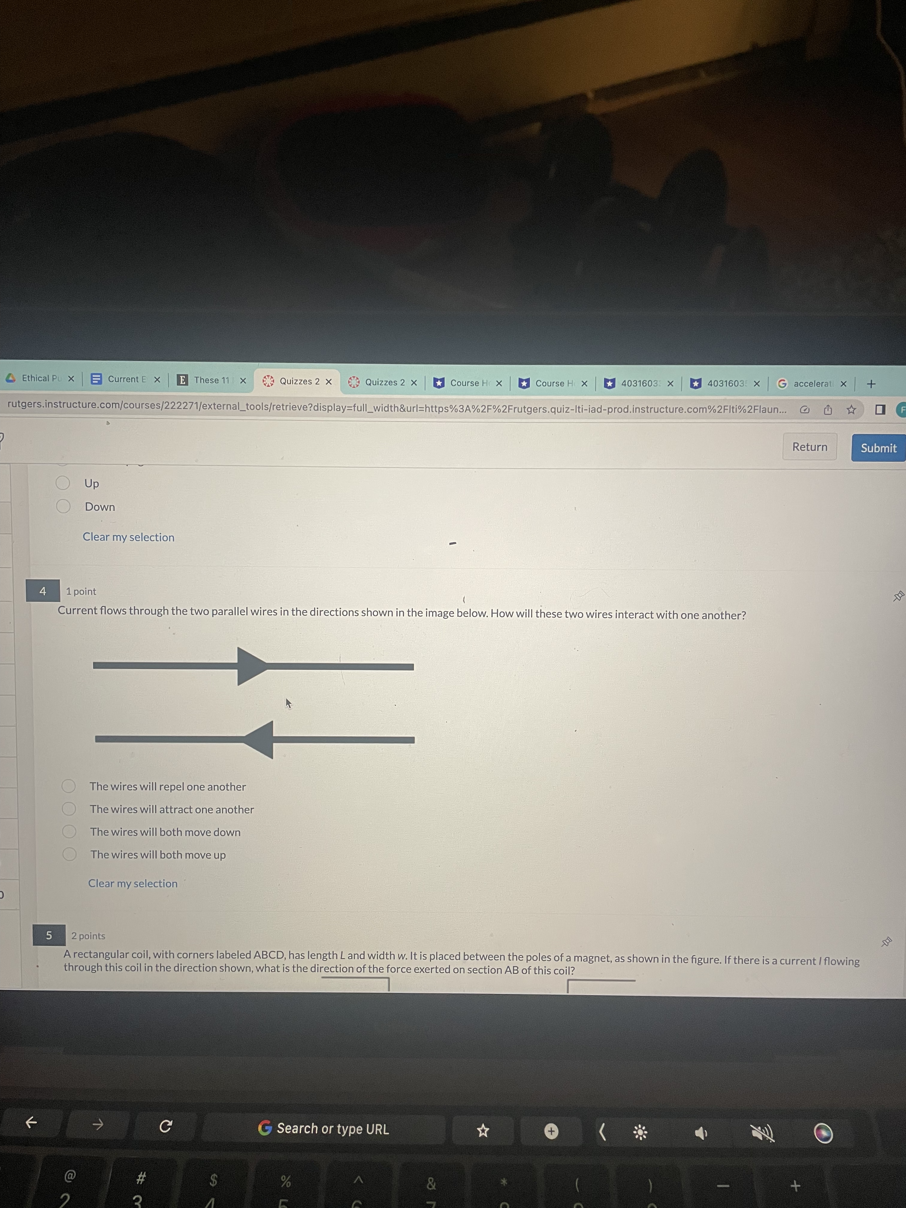 Quizzes 2 x Quizzes 2 x | Course H X | Course