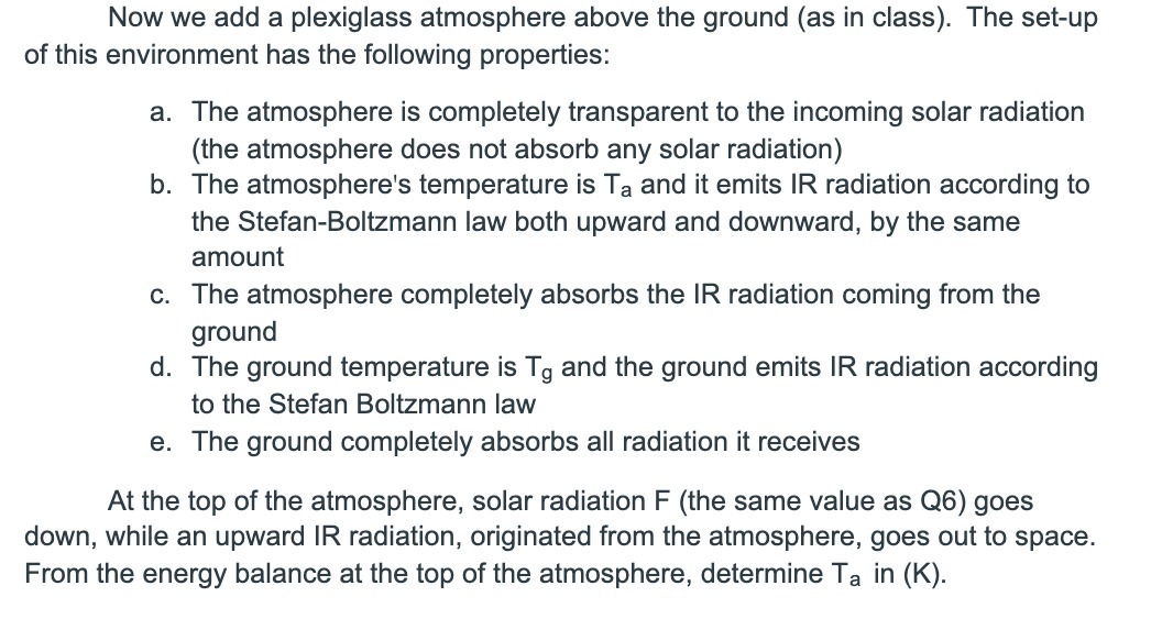 Now we add a plexiglass atmosphere above the ground (as in
