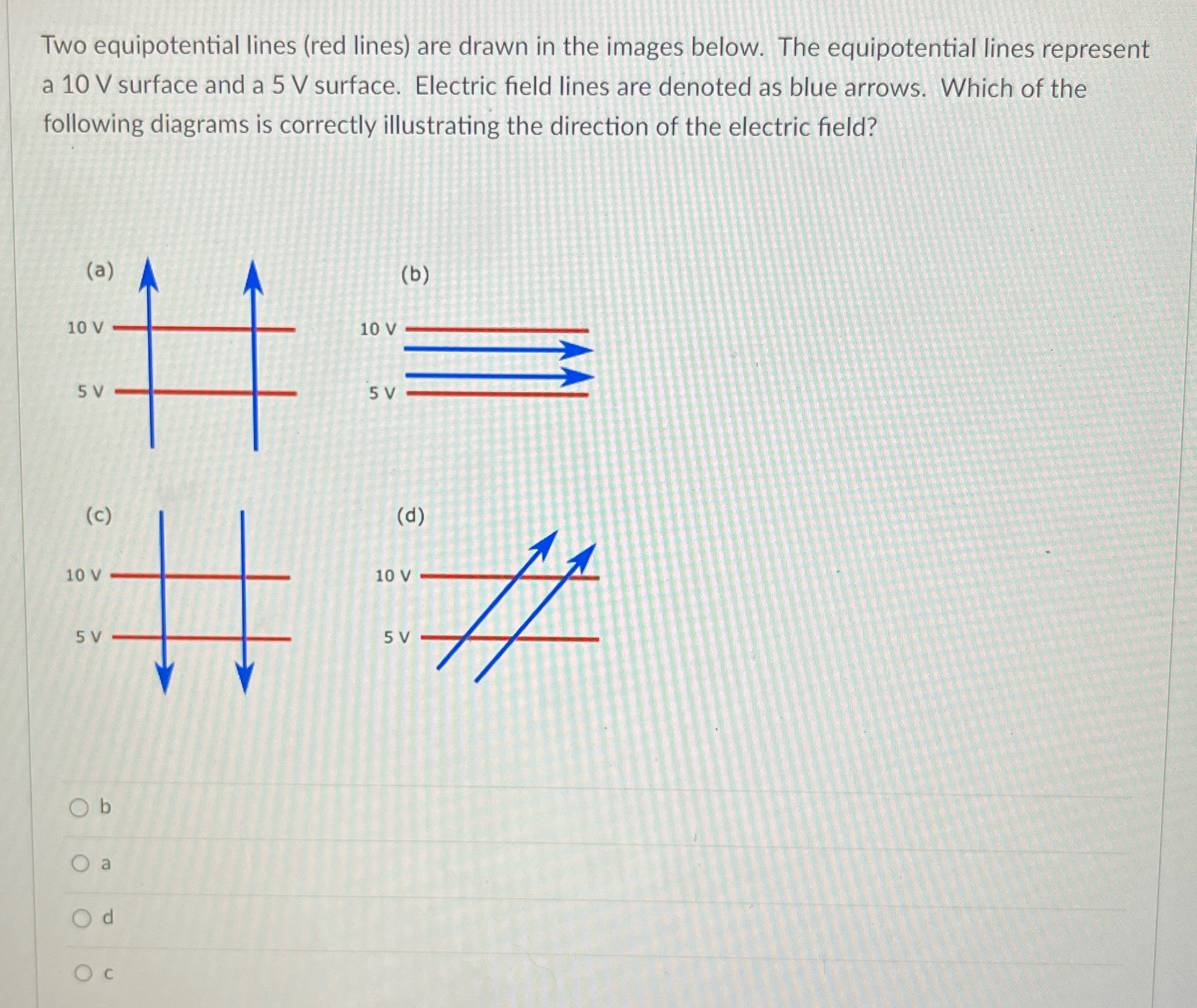 Asap plz 3 Two equipotential lines (red lines) are drawn in the