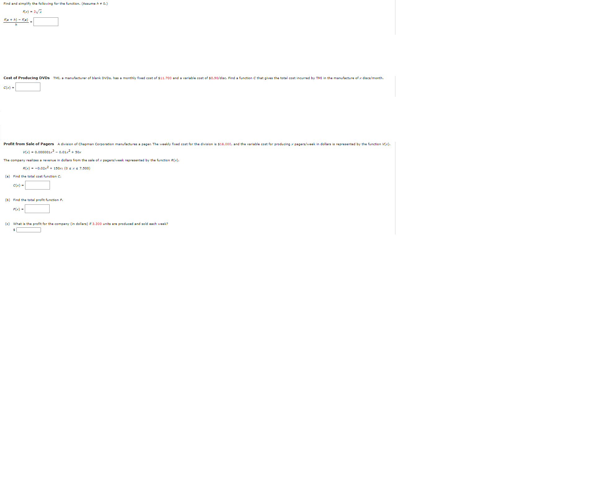 need help to solve, see attached Find and simplify the following for
