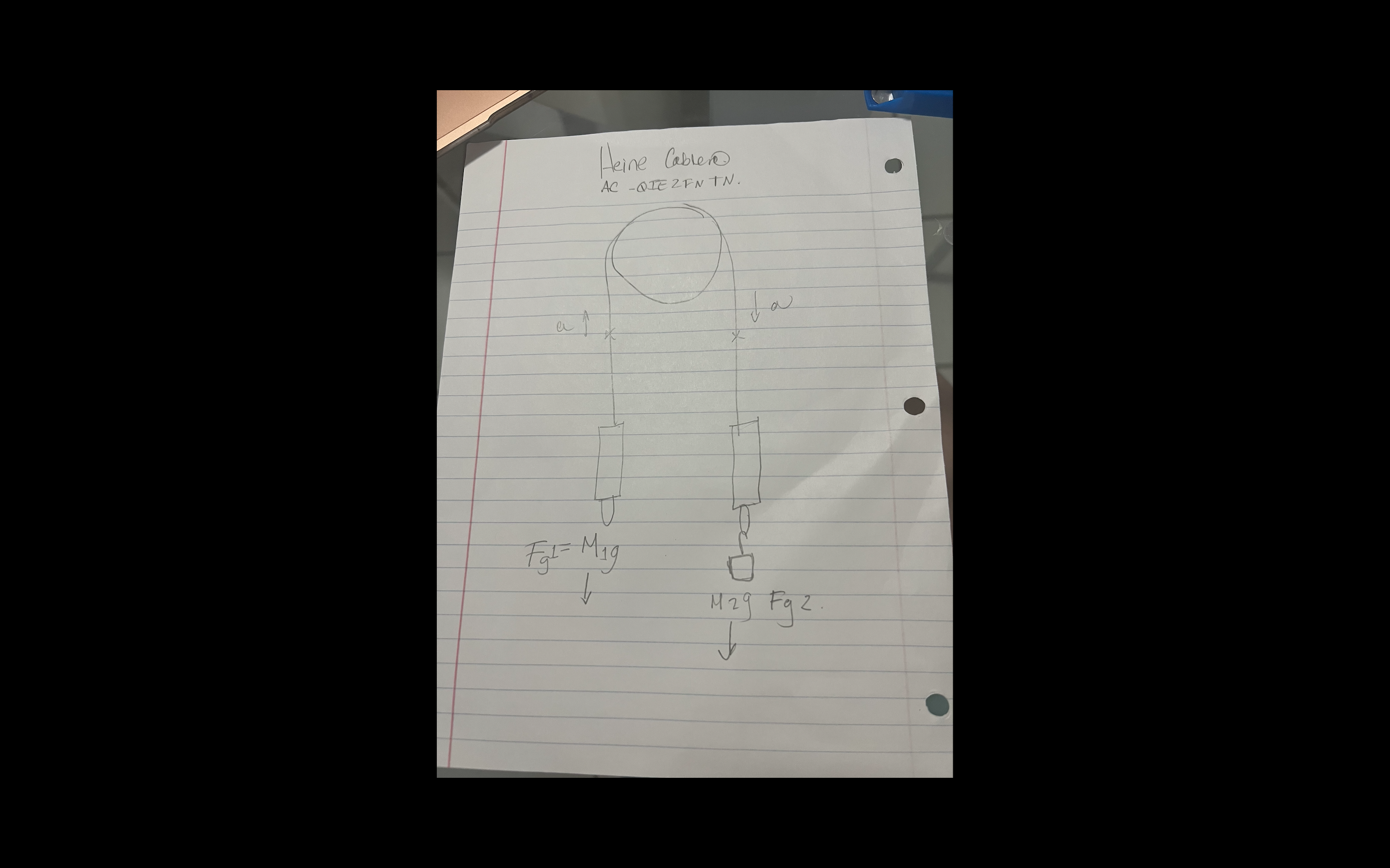 attached to answer questions 3-6 a PHY250L+Lab+3+NewtonsLaws Page 12 of 13 Draw