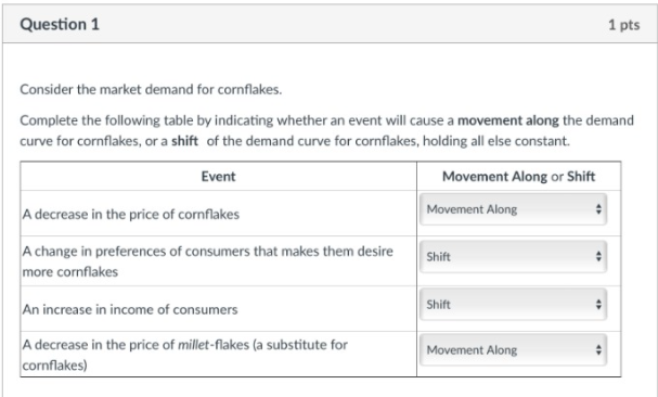 PLEASE TELL ME IF THE OPTIONS BELOW FOR QUES 1 ARE CORRECT