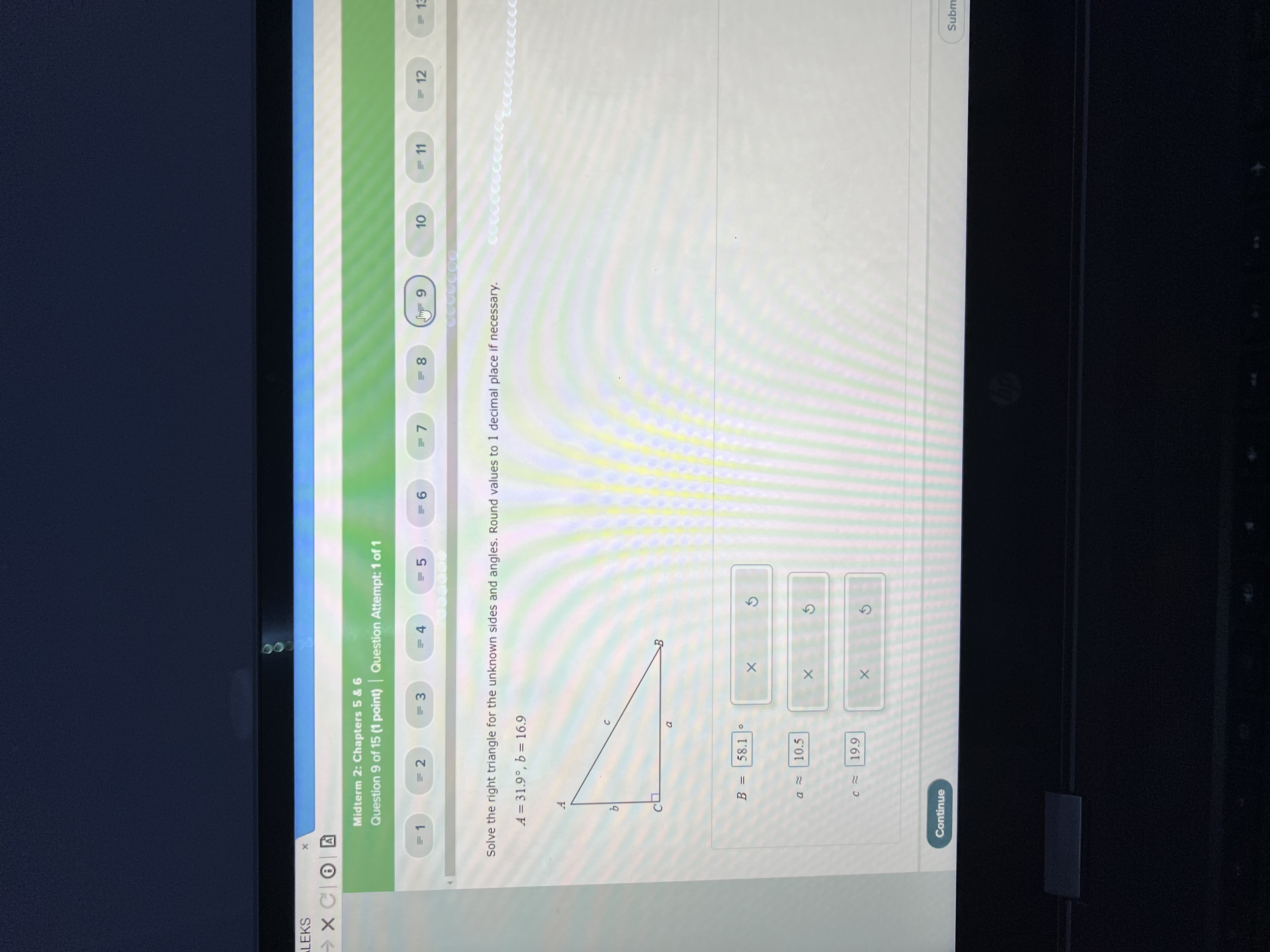 15 (1 point) | Question Attempt: 1 of 1 = 2 =