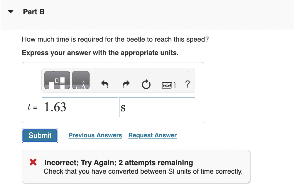 beetle accelerates at an astonishing 400g over a distance of 0.52 cm