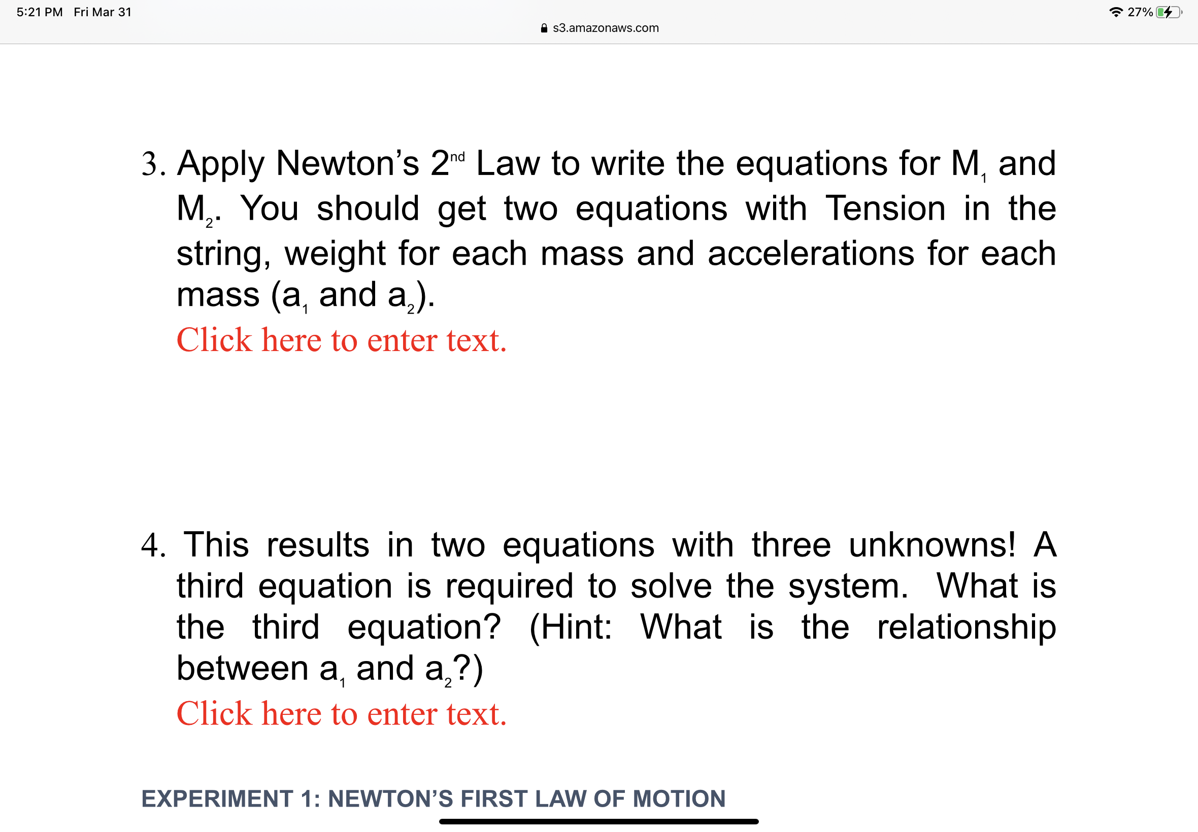 I need help with questions 3 and 4please come up with your