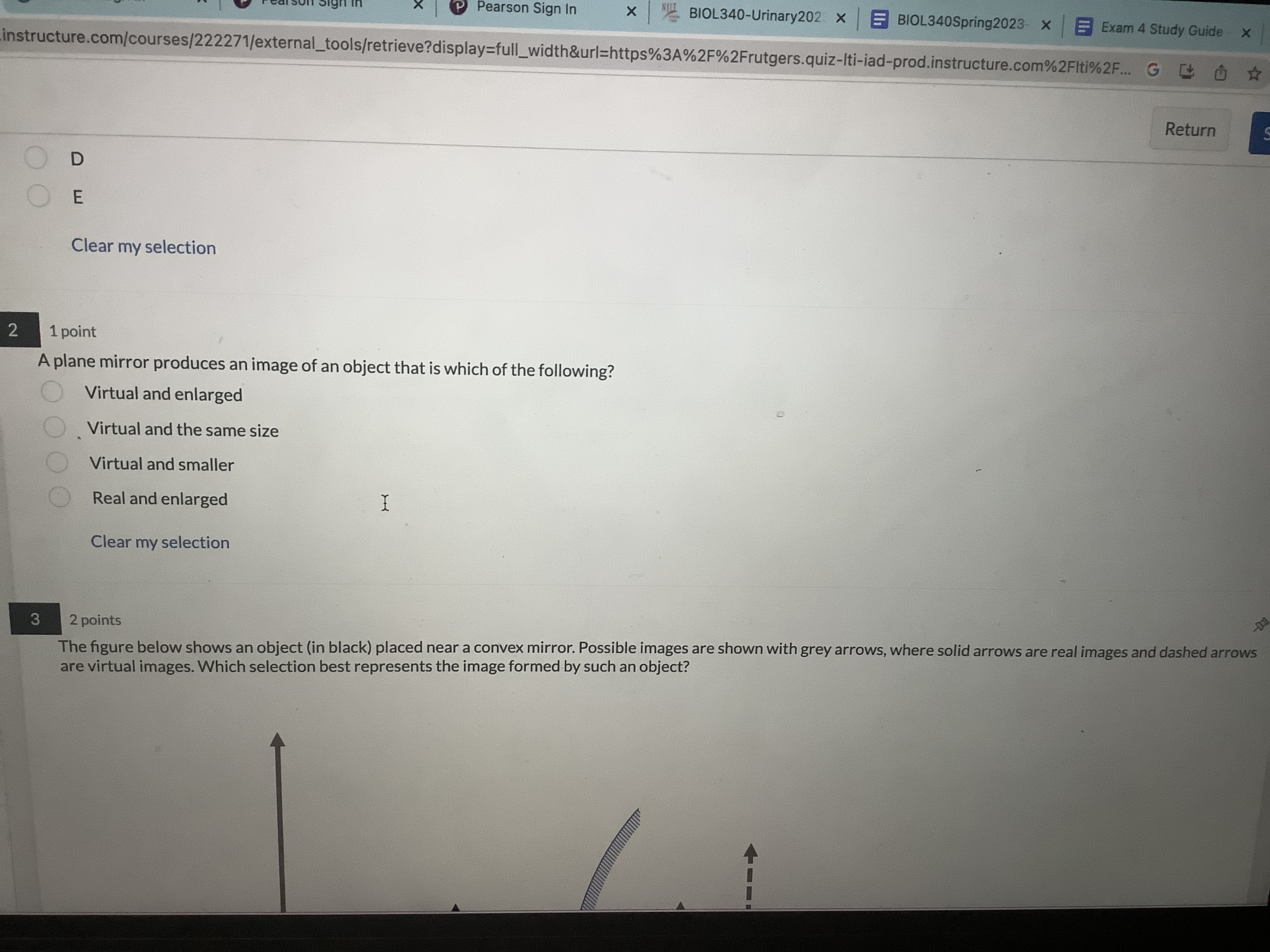 an object (black arrow) in front of a convex lens. 2f 2f