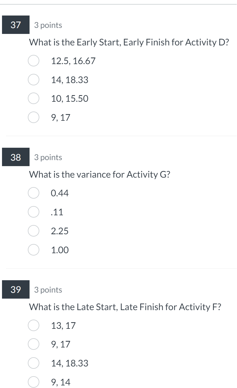 O ACGH ABDFH O BEFH ADFH 30 3 points What is the