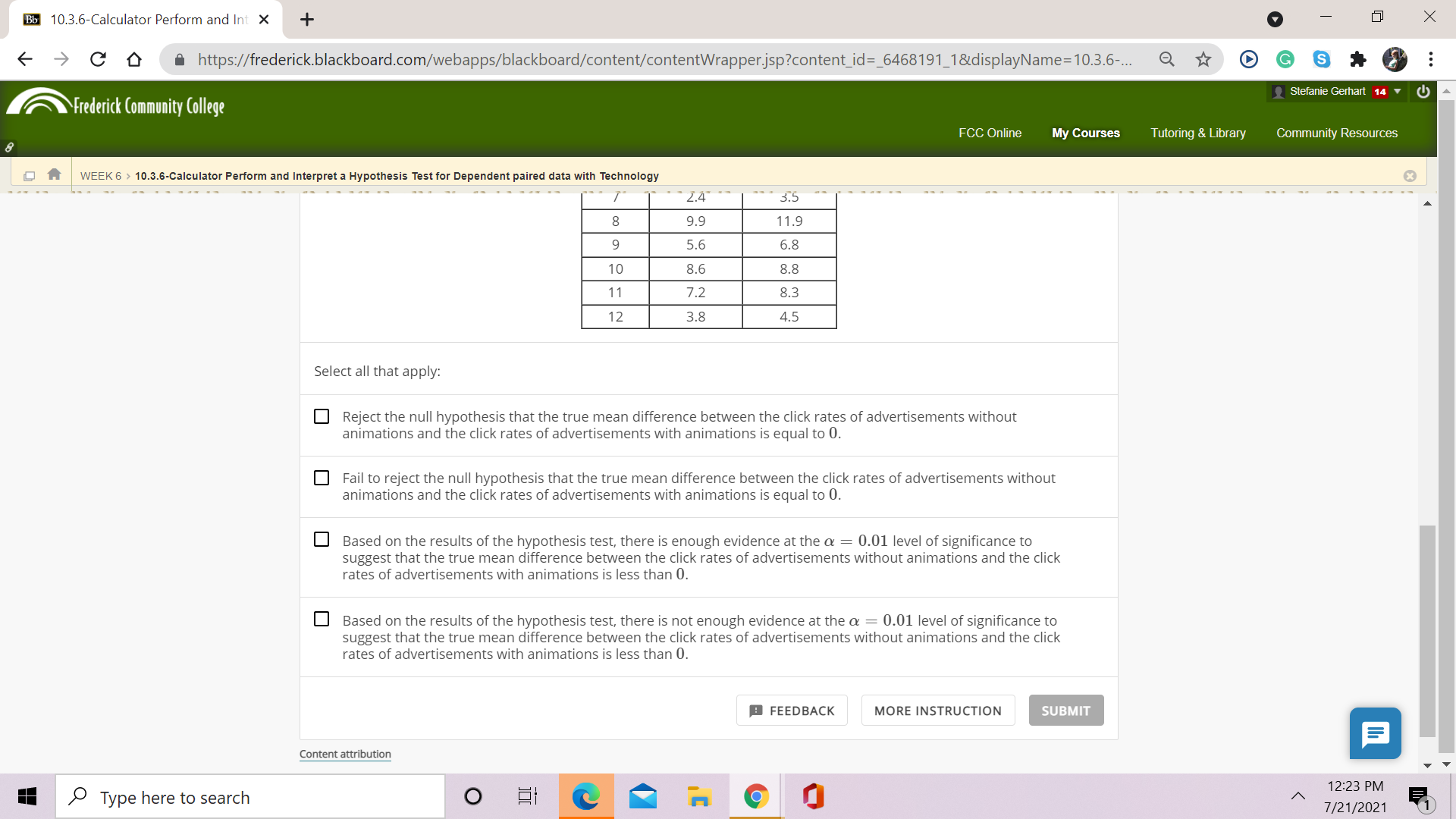 Ernesto is a web developer who is looking to determine which of
