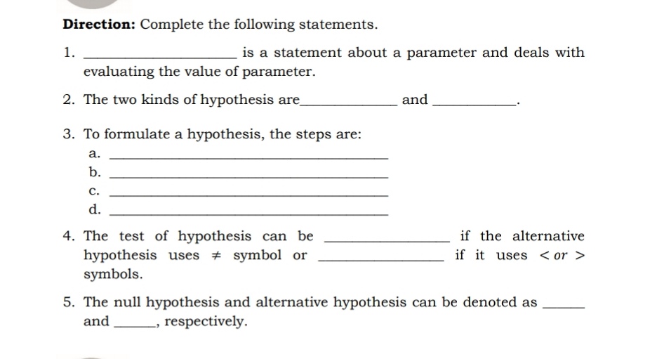 Choose the best answer to the given questions or statement 1' Direction:
