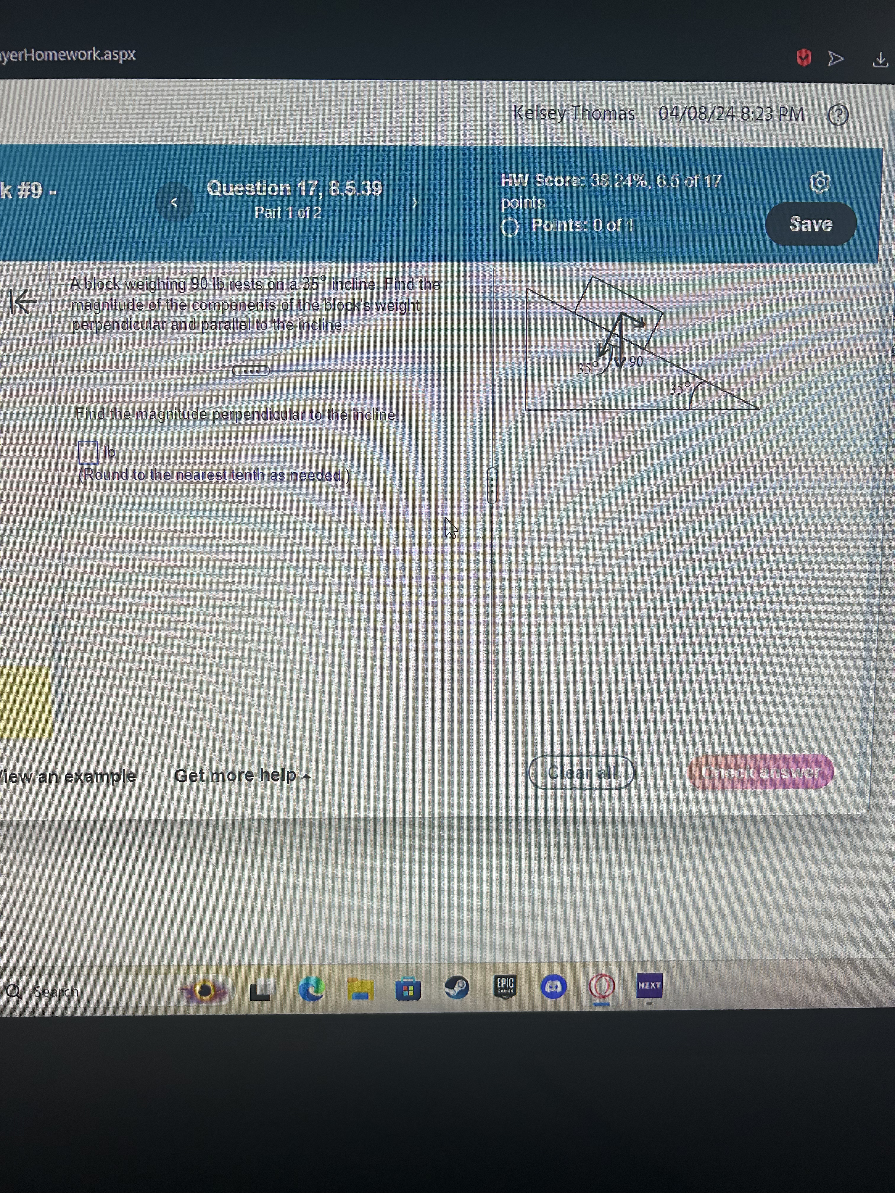 yerHomework.aspx Kelsey Thomas 04/08/24 8:23 PM ? k #9 - Question