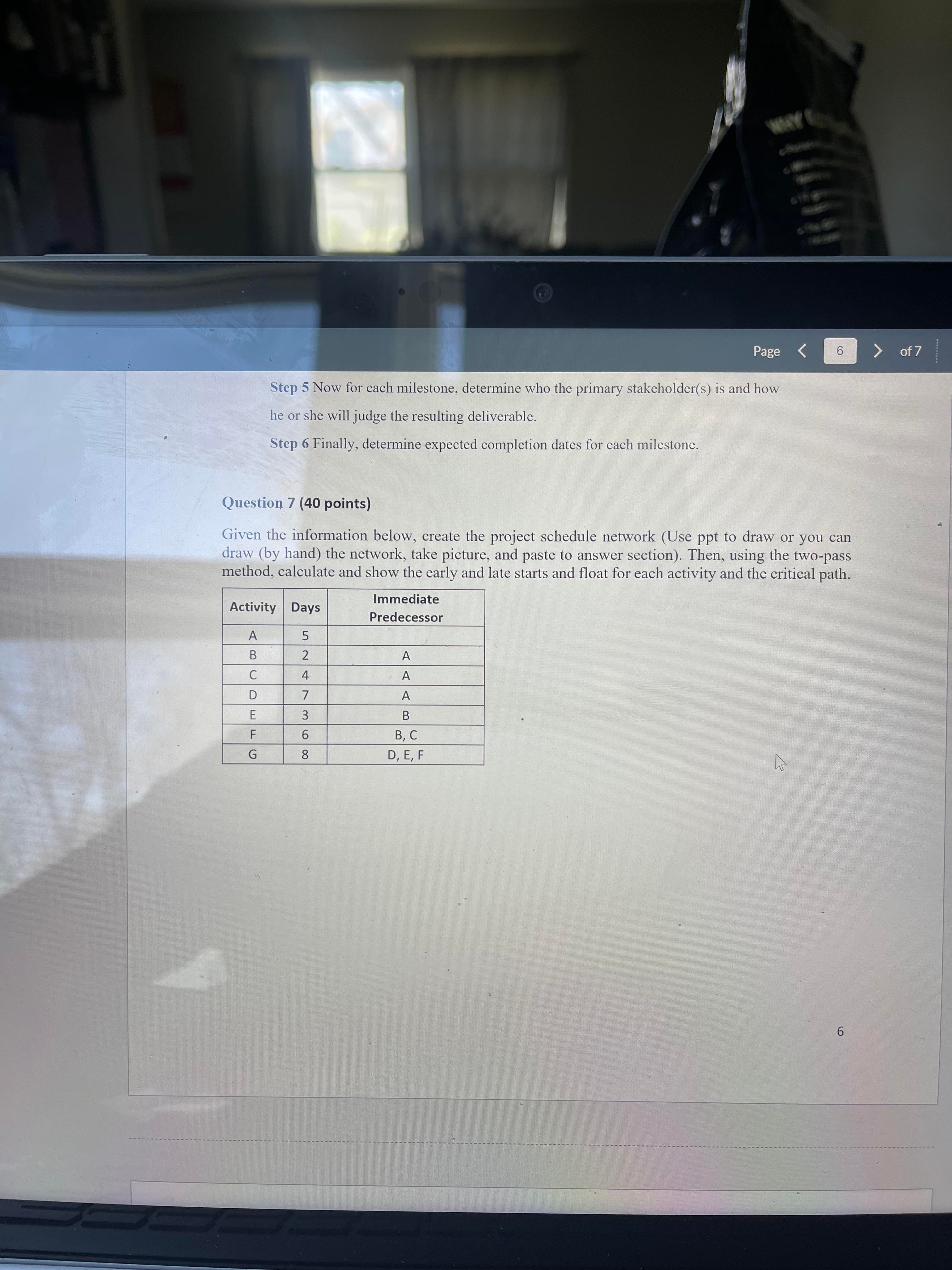  Step 5 Now for each milestone, determine who the primary stakeholder(s)