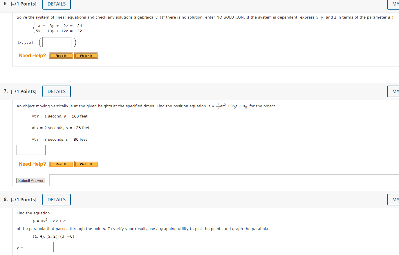 PRACTICE ANOTHER Find the equation x2 + 2 + Dx + Ey